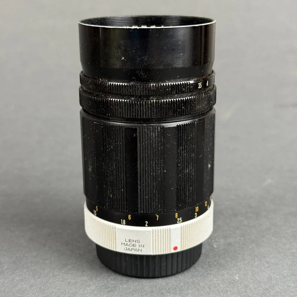 Konica Hexanon 135mm f3.5 Lens Manual Focus Prime Telephoto Japan